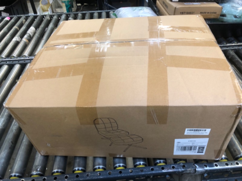 Photo 1 of HollyHOME Modern 360°Swivel Accent Chair, Upholstered Comfy Reading Chair, Fabric Lazy Chair with Soft Cushion, Metal Frame Lounge Sofa Chair for Living Room, Bedroom, Balcony, BEIGE