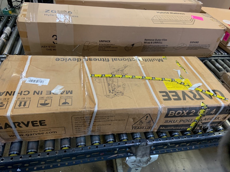 Photo 1 of *BOX 1 OF 4 ONLY, INCOMPLETE** GarveeLife Home Gym Equipment Machine, Full Body Workout Machine with 150 LBS Weight Stack,