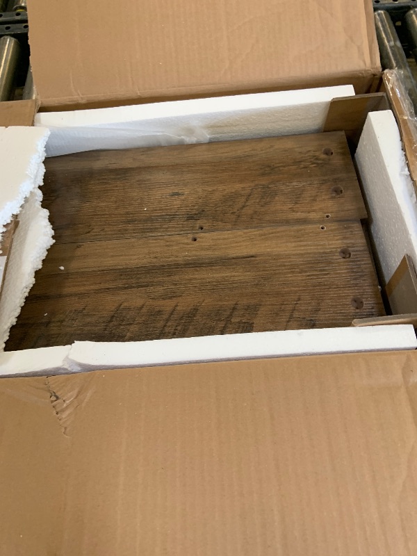 Photo 1 of *SEE CLERKS NOTES* LITTLE TREE 63" Farmhouse Console Table with Storage, Rustic Sofa Table for Entryway, Narrow Long Sofa Table Behind Couch, Console Table for Living Room, Hallway—Versatile Storage Solution, Oak