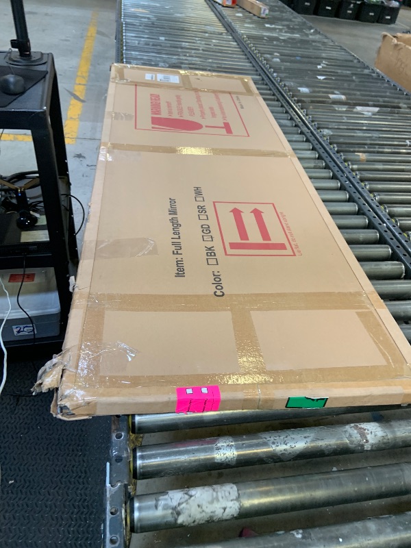 Photo 1 of *DAMAGE** BEAUTYPEAK 71"x26" Arch Full Length Mirror, Full Body Floor Mirror with Stand Hanging or Leaning, Aluminum Alloy Frame Wall Mirrors for Bedroom, Dressing Room, Gold