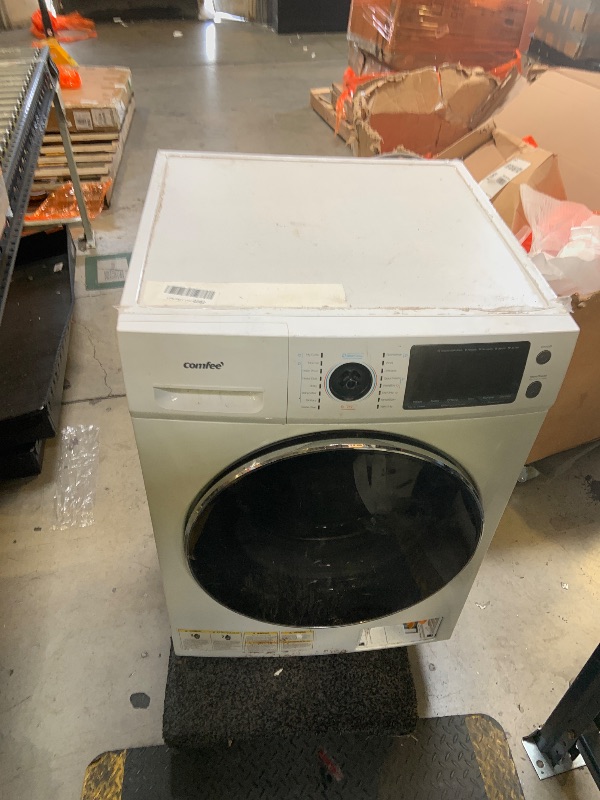 Photo 1 of COMFEE’ 24" Washer and Dryer Combo 2.7 cu.ft 26lbs Washing Machine Steam Care, Overnight Dry, No Shaking Front Load Full-Automatic Machine, Dorm White