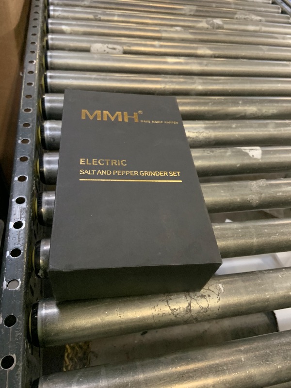 Photo 1 of [Upgraded 66g Large Capacity] Electric Salt and Pepper Grinder Set of 2, Rechargeable with 6 Level Adjustable Coarseness, Stainless Steel Automatic Salt and Pepper Shakers Refillable with LED light