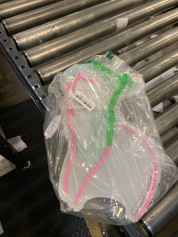 Photo 1 of Lady Neon Signs Neon Signs for Wall Decor Pink White LED Light Sign for Preppy Room Decor Light Up Sign for Birthday Party Decoration USB Powered