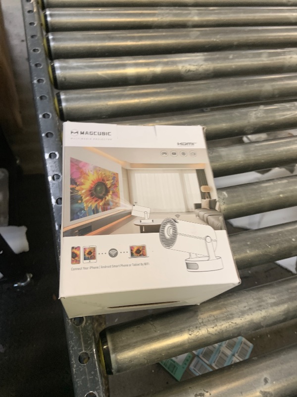 Photo 1 of Magcubic Mini Projector 4K Support, Portable Projector with WiFi 6 and Bluetooth 5.4, 5W Soundbase Speaker, Smart Proyector with Auto Vertical Keystone 180°Rotatable for Movie Home Outdoor