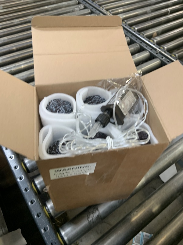 Photo 1 of Tuanse 6 Pcs 8.7 in Flameless Fireplace Log Light with Remote Control, Christmas Fake Fire Wood for Fireplace Artificial LED Fire Log Flameless Wood Burning Flame for Festival Indoor Outdoor Decor