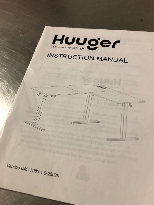 Photo 1 of Huuger L-Shaped Desk (Dimensions Unknown)