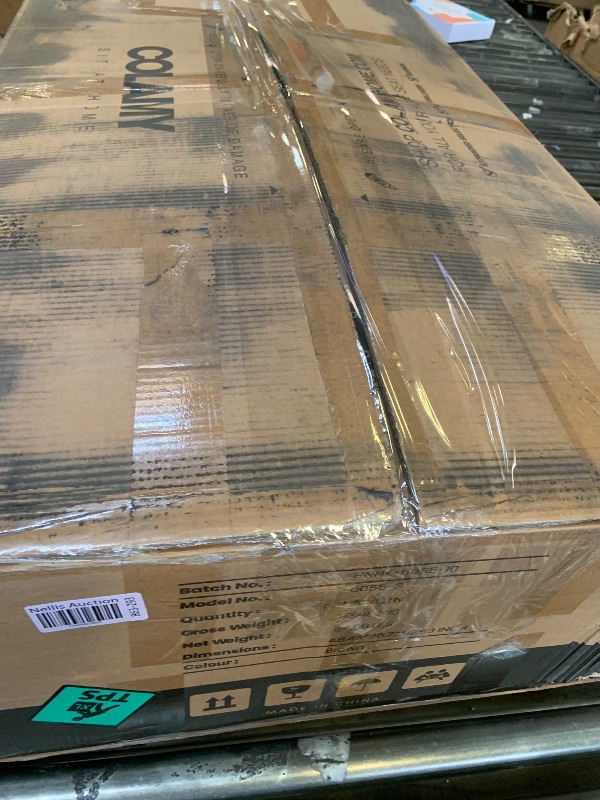 Photo 1 of **Missing PIECES---- SELLING FOR PARTS---****COLAMY 118" U-Shaped Sectional Couch, 4-Seat Modular Sofa with 2 Ottomans and Foldable Side Table, Brown for Living Room