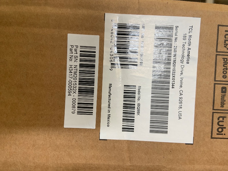 Photo 1 of TCL 65 Inch Class QM6K Series | Mini LED QLED 4K HDR | 65QM6K, 2025 Model | 120HZ-144HZ High Brightness Smart Google TV Dolby Atmos Onkyo Audio | Voice Remote Alexa Gaming Streaming Television