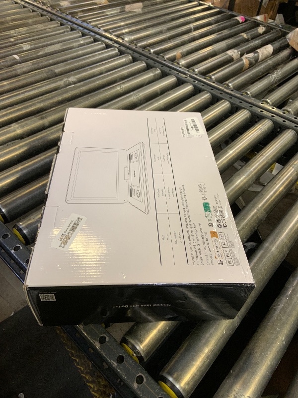 Photo 1 of 17.5" Portable DVD Player with 15.6" Large HD Screen, 6 Hours Rechargeable Battery, Support USB/SD Card/Sync TV and Multiple Disc Formats, High Volume Speaker, Black