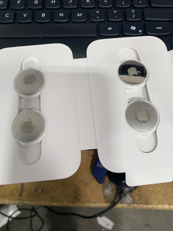 Photo 1 of *PARTIAL SET** Apple AirTag Pack. Keep Track of and find Your Keys, Wallet, Luggage, Backpack, and More. Simple one-tap Set up with iPhone or iPad FACTORY SEALED