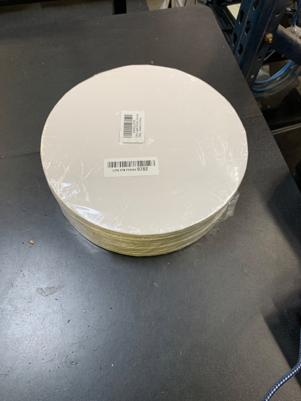 Photo 1 of 12 PCS Cake Boards 10 Inch Round, 10 Inch Cake Drums, 1/4" Thick Cake Drum, Cake Board Food Grade Cake Base, White Cake Cardboard Circles Bases para Pasteles for Wedding & Party & Pizza Desserts
