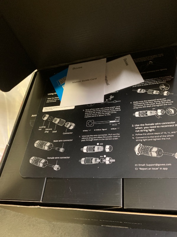 Photo 1 of Govee Permanent Outdoor Lights Pro, 100ft with 60 RGBIC LED Lights for Daily and Accent Lighting, 75 Scene Modes for Outdoor Decor, IP67 Waterproof, Works with Alexa, Google Assistant, Matter, Black