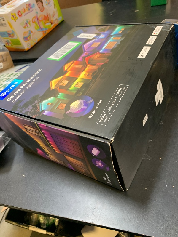 Photo 1 of Govee Permanent Outdoor Lights Pro, 200ft with 120 RGBIC LED Lights for Daily and Accent Lighting, 75 Scene Modes for Outdoor Decor, IP67 Waterproof, Works with Alexa, Google Assistant, Matter, White