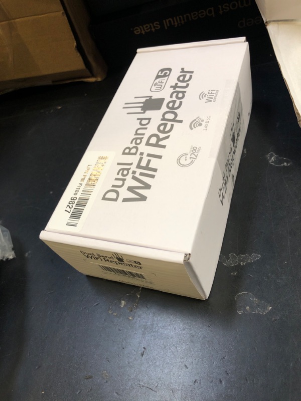 Photo 1 of 105-Device Compatible WiFi Extender Signal Booster, WiFi Extender, 12880 Sq.Ft Long Range, Dual Band 5GHz/2.4GHz 1200Mbps, Simple Installation for Home & Outdoor