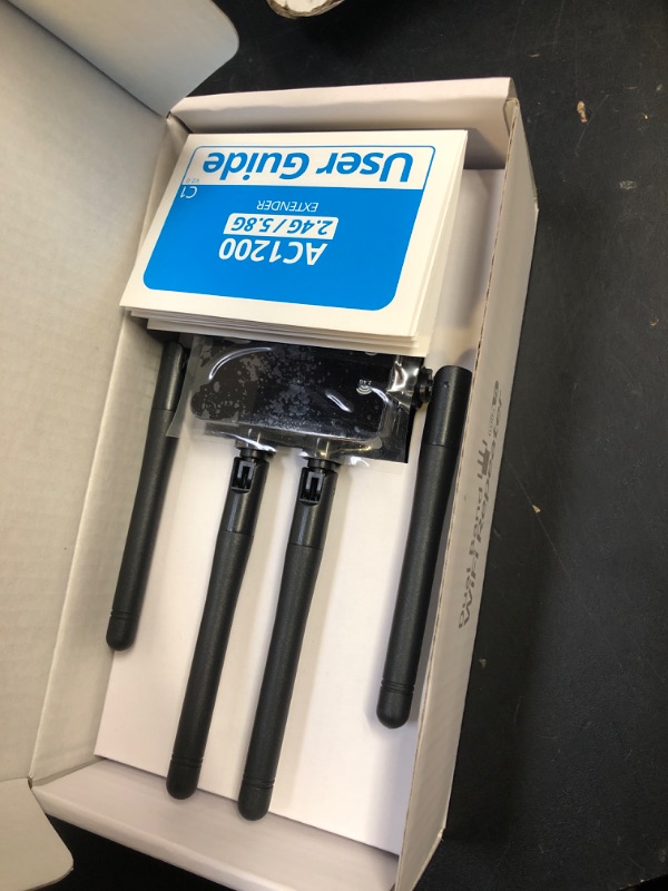 Photo 1 of 105-Device Compatible WiFi Extender Signal Booster, WiFi Extender, 12880 Sq.Ft Long Range, Dual Band 5GHz/2.4GHz 1200Mbps, Simple Installation for Home & Outdoor