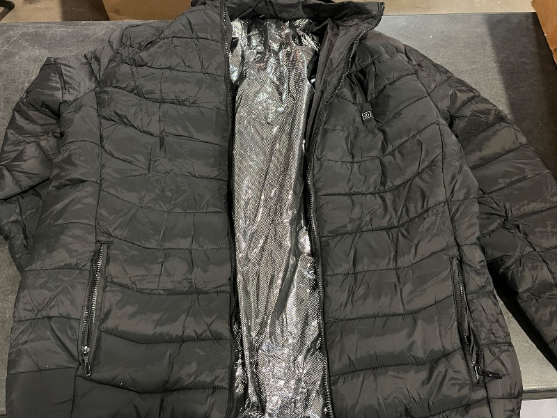 Photo 1 of (2XL)Heated Jacket,Down Heated Jackets For Men Women,Winter Jackets,Fashion Heated Coat Womens Heated Hoodie,6 Heating Zone Mens, Heated Clothing For Women Black (No Battery Inclued).
