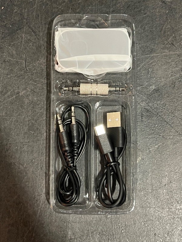 Photo 1 of COMSOON Bluetooth Receiver for Car, Noise Cancelling 3.5mm AUX Bluetooth Car Adapter, Wireless Audio Receiver for Home Stereo/Wired Headphones, Hands-Free Call, 16H Battery Life - Black+Silver