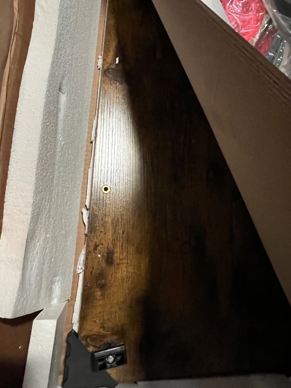 Photo 1 of Recaceik 3 Piece Pub Dining Set, Modern bar Table and Stools for 2 Kitchen Counter Height Wood Top Bistro Easy Assemble for Breakfast Nook Living Room Small Space Restaurant, Rustic Brown 39”
