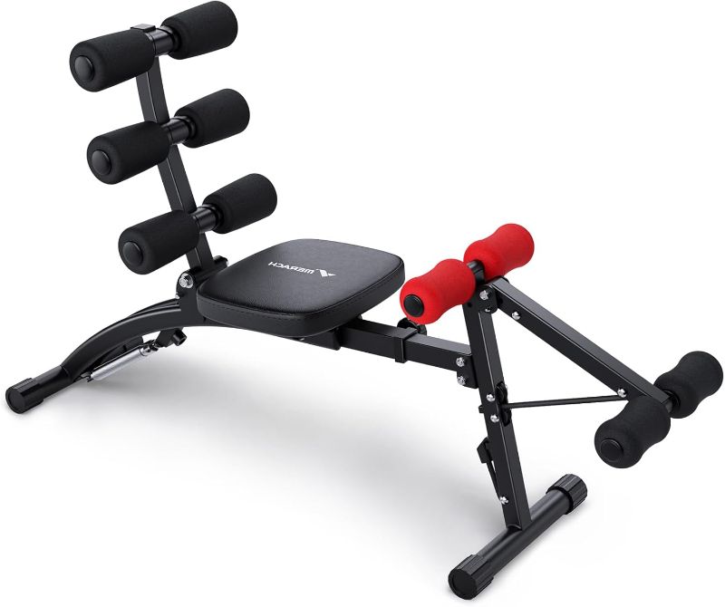 Photo 1 of MERACH Ab Machine, Multi-Functional Adjustable Ab Trainer, Ab Workout Bench for Home Gym, Sit Up Machine for Abdominal, Exercise Chair for Full Body Workout