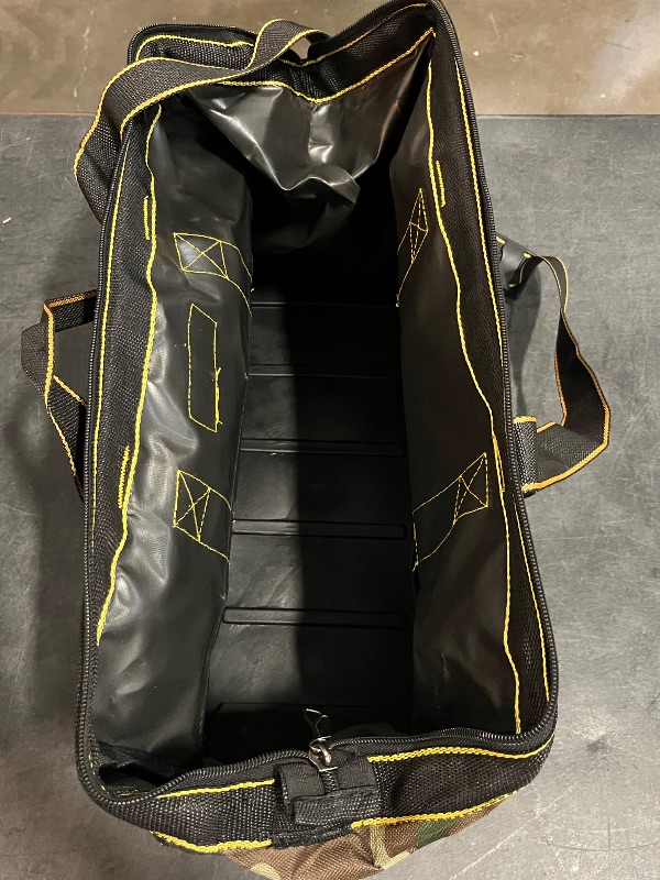 Photo 1 of Heavy Duty Tool Bag, Portable Pouch Organizer, Expandable Work Bag, Waterproof Fabric Storage, Multi Compartment Belt Tool Holder, Construction Carpenter Electrician Gear, Travel Garden Maintenance
