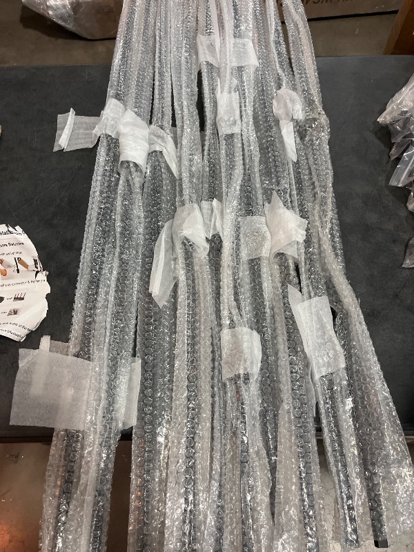 Photo 1 of BLCGZHL 10 Pack Balusters for Staircase Interior 44" - 1/2" Iron Square Metal Balusters Hollow Straight Stair Spindles Satin Black Staircase Baluster ASN001-2