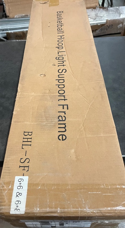 Photo 1 of PROGOAL Basketball Hoop Light Support Frame Universal Fit for 6x6 Poles Solar Light Mounting Bracket Sturdy Galvanized Steel Labor Saving Arm Design (Light Not Included)