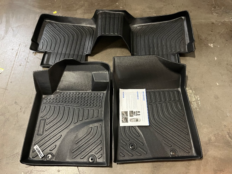 Photo 1 of Orealtrend Car Floor Mats Compatible with Nissan Altima 2014-2018 Floor Liners Heavy Duty All Weather Guard Spill Proof Black Front Rear Car Carpet Custom Fitted Odorless Anti Slip
