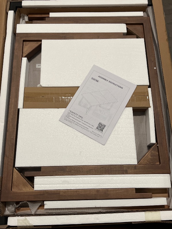 Photo 1 of Solid Wood Dining Table for 6-8 People , Modern Farmhouse Kitchen Table Rectanbgular Table for Dining Room, Home Office, Living Room