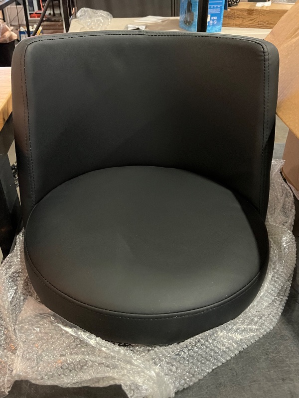 Photo 1 of Tov Furniture Reagan Adjustable Upholstered Stool (Black and Silver) -2 Pack