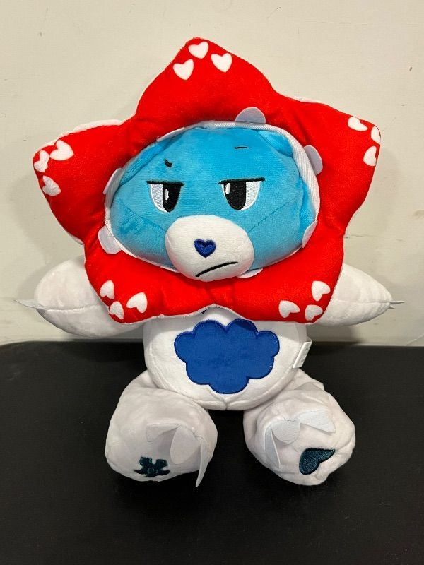 Photo 1 of Netflix- CareBear X StrangerThings- Grumpy Bear as Demogorgon, 12inch Plush- White