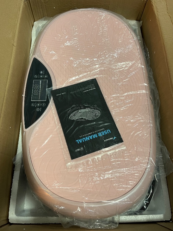 Photo 1 of Curved Vibration Plate Exercise Machine, XL Vibration Plate 400 lbs Capacity with 9 Auto Modes and 120 Adjustable Speeds, Whole Body Vibration Plate Machine for Home Women Men
