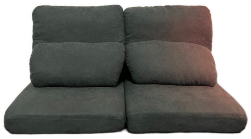 Photo 1 of Couch Cushion Replacements (Grey/Green)
Bottom(2): 22"X 22"
Back(2): 20"X17"
Small Cushion(2): 10"X21"