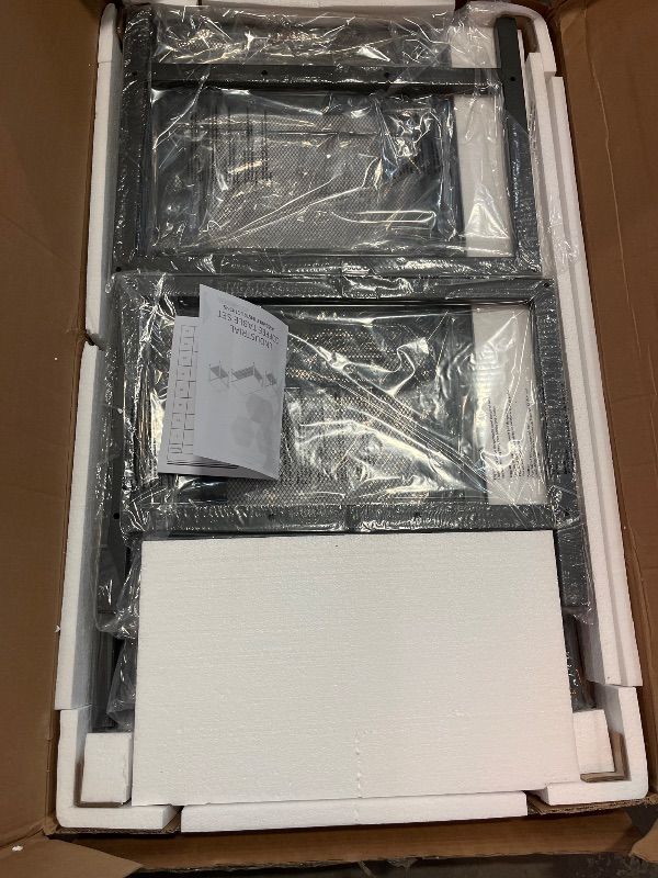 Photo 1 of Coffee Table Set of 3, Industrial Coffee Table with 2 Square End Side Tables, Modern Living Room Table Set, with Metal Frame, for Apartment Home Office, Grey
