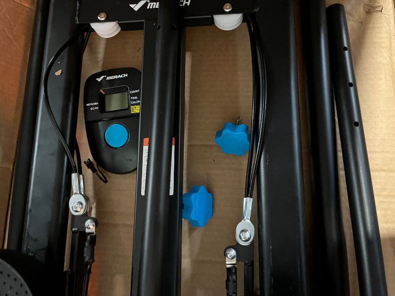 Photo 1 of MERACH Stair Stepper for Home Gym Exercise, New Version Stairmaster for Full-Body Workout, Compact Folding Stair Climber with Extended Step Range, Adjustable Handlebar/Pedal
