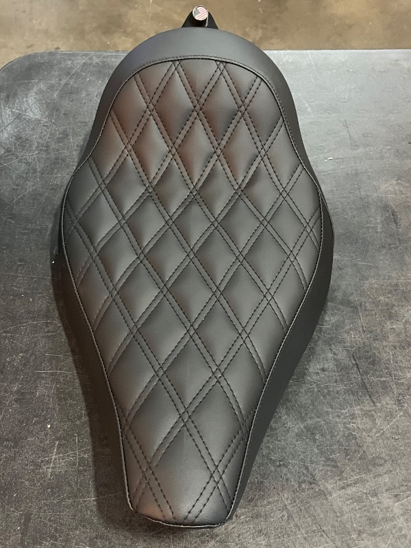 Photo 1 of Hoprousa Motorcycle GP Solo Seat Compatible with '18-later Street Bob Slim Low Rider Fat Bob Sports Glide Custom Switchback Black Stitching Cruiser Driver Seat