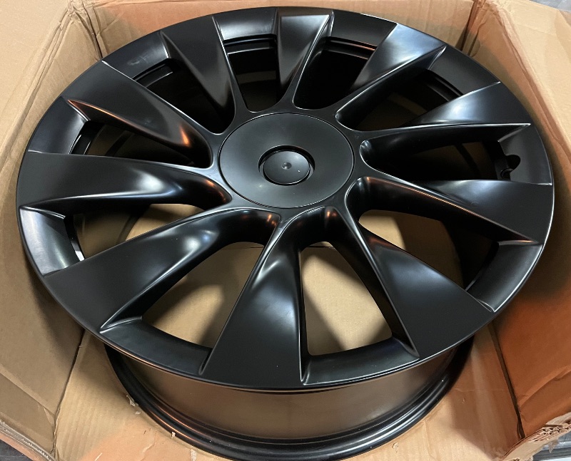 Photo 1 of Guriches New 21 inch Alloy Wheel Rim Replacement Compatible with Model Y 2020-2023,21 inch x10.5 inch Wheel Rim replacement |Black | OEM Quality Directly Replaced
