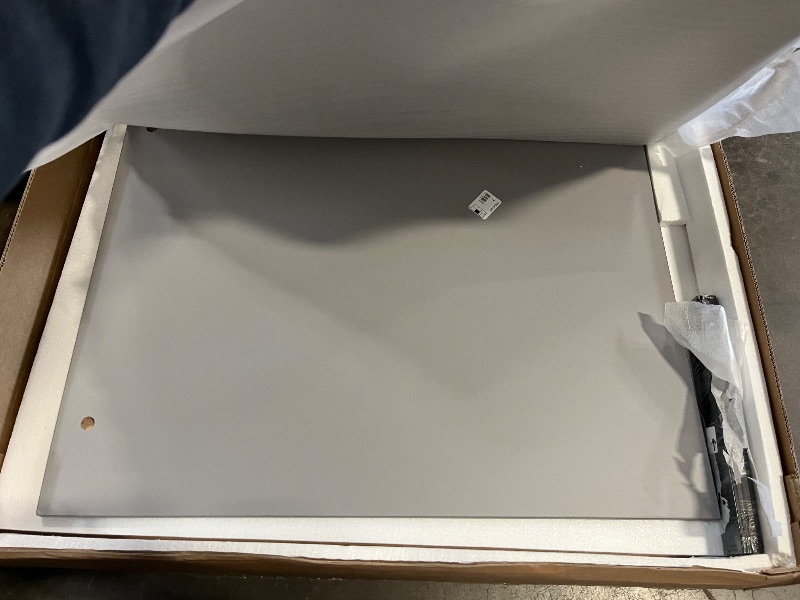 Photo 1 of L Shaped Reception Desk with a Locking Drawer and Storage Cabinet 