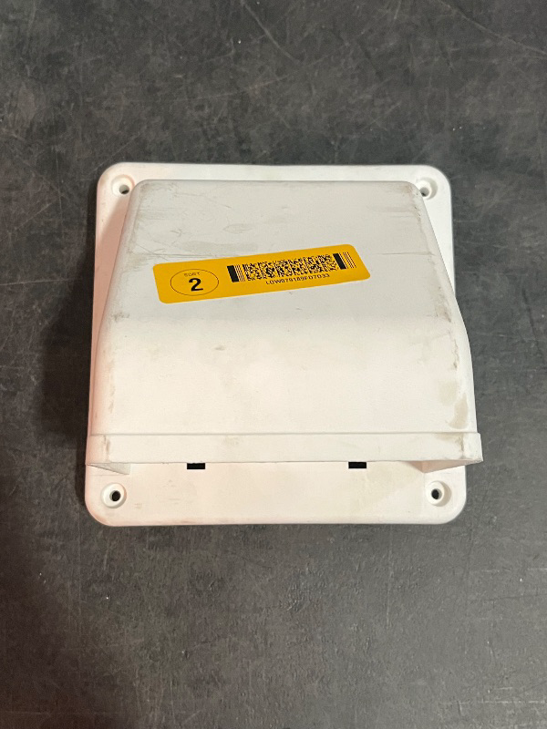 Photo 1 of Dryer Vent Hood with Screen, 4 inch, White Replacement