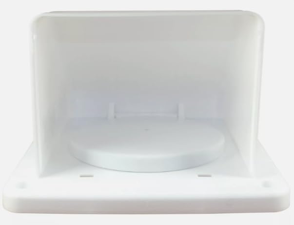 Photo 1 of Dryer Vent Hood with Screen, 4 inch, White Replacement
