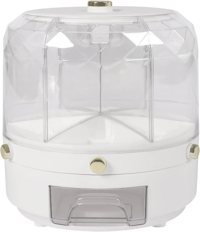 Photo 1 of 360° Rotatable Cereal Grain Dispenser Storage Box Kitchen Rice Container