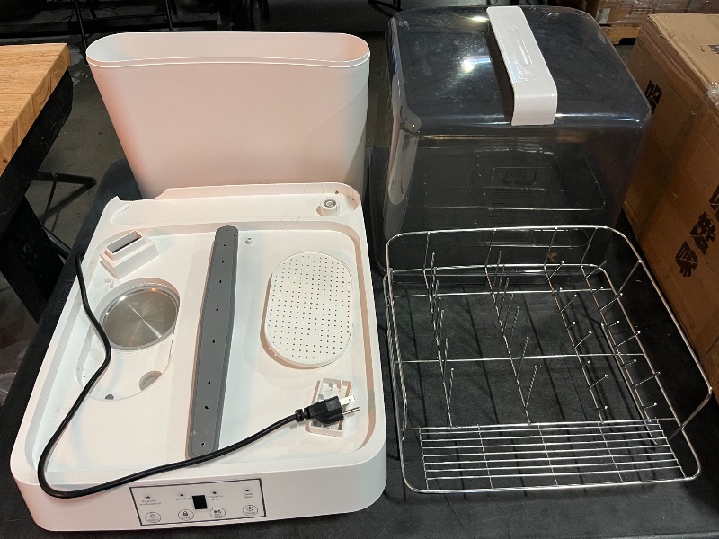 Photo 1 of Portable Mini Dishwasher, Countertop Dishwasher, Transparent Design, with 360° Rotating Nozzle and Multiple Cleaning Modes, Automatic Dishwashing, for Apartments, Dormitories, and RVs