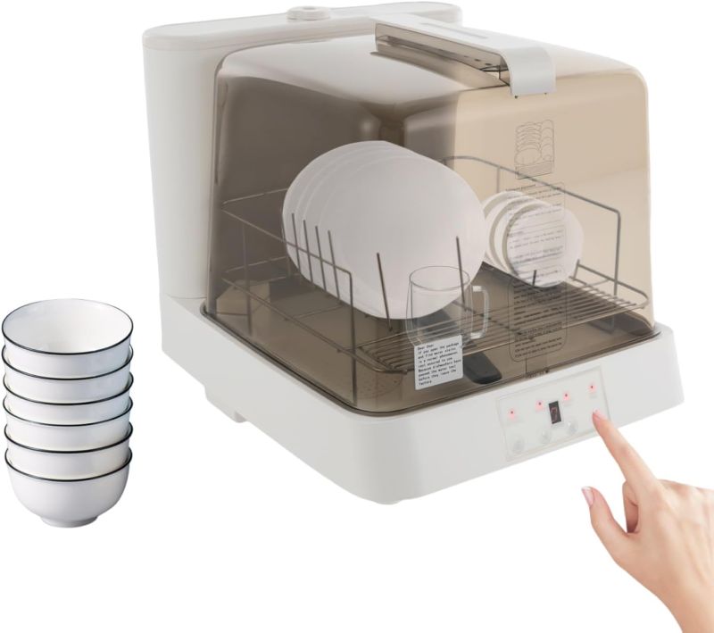 Photo 1 of Portable Mini Dishwasher, Countertop Dishwasher, Transparent Design, with 360° Rotating Nozzle and Multiple Cleaning Modes, Automatic Dishwashing, for Apartments, Dormitories, and RVs