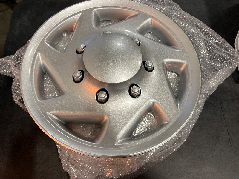 Photo 1 of 4PCS Hub Caps Van Full Wheel Covers for Ford E250 E350 E450 Econoline 1999-2018 16" Steel Wheel Covers, Hubcaps Wheel Covers Hub Caps Rim Simulators Silver