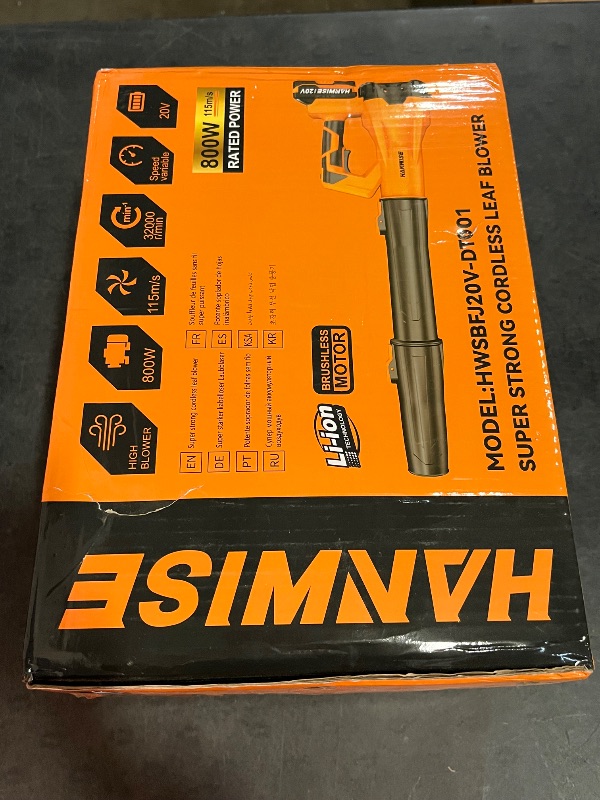 Photo 1 of Leaf Blower Cordless, 650 CFM/170 MPH, 6-Speed Levels with 2 X 4.0Ah Battery, Handheld Leaf Blower, Electric Blowers for Lawn Care, Garden, Yard (Yellow & 2 Battery)
