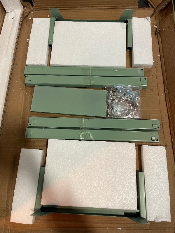 Photo 1 of 6 Drawer Office Storage File Cabinet, Slim Filing Cabinet Printer Stand Under Desk Filing Drawer Unit, Craft Storage Organization for Home, Office, Assembly Required (Green)
