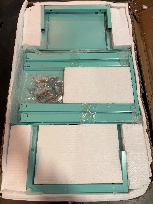 Photo 1 of Rolling File Cabinet 5 Drawers Metal Filing Cabinets for Home Office, Under Desk Storage Cabinet with Wheels, Utility Craft Cart (Blue)
