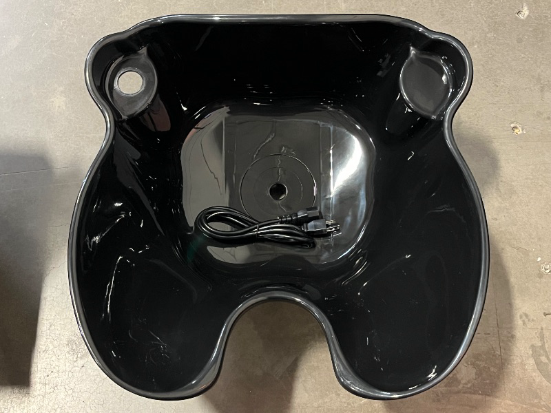 Photo 1 of Portable Shampoo Bowl with Electric Pump (Pack of 1) | Adjustable Basin Height, Dual-Bucket Design with Drain Hoses | Home & Barber Use |
