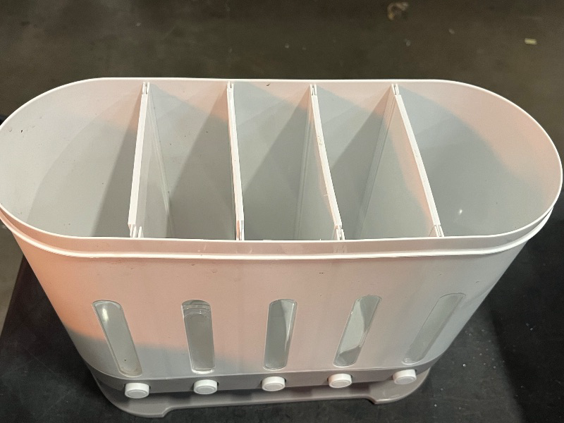 Photo 1 of 23 Pounds Dry Food Dispenser Wall Mount Dry Food Dispenser, 5 Grid Countertop Rice Coffee Bean Dispenser Wall Cereal Dispenser Storage Containers for Kitchen
