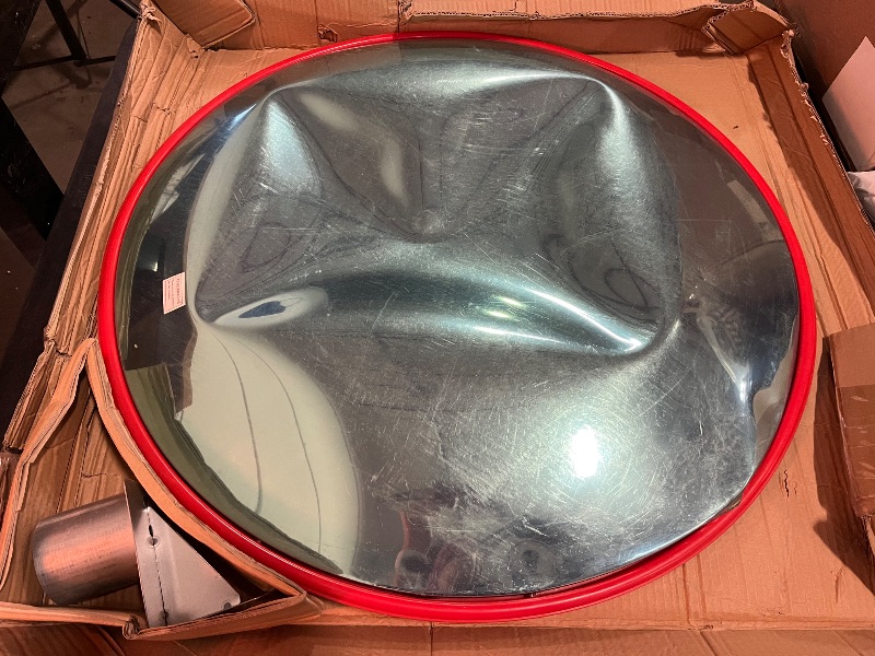 Photo 1 of 24" Safety Convex Mirror for Blind Spots – Traffic Mirror for Indoor/Outdoor Use, Corner Mirrors for Parking, Security, Business, Garage, Warehouse, and Office
