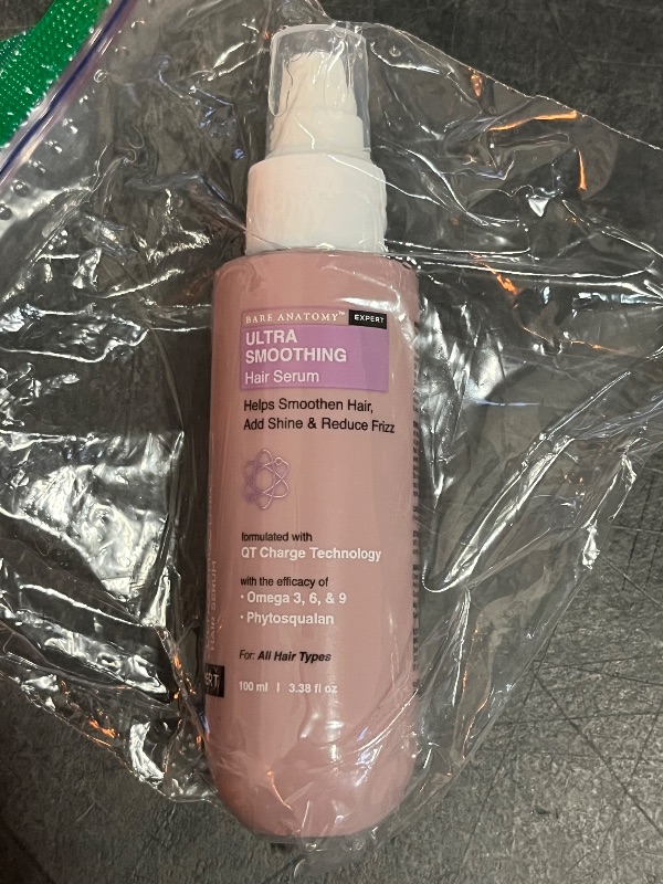 Photo 1 of Ultra Smoothing Hair Serum For Dry & Frizzy Hair | Restores Smoothness & Texture | Powered By Carbohydrate Complex & Niacinamide | For Women & Men | SLS & Paraben Free | Vegan | 100ml